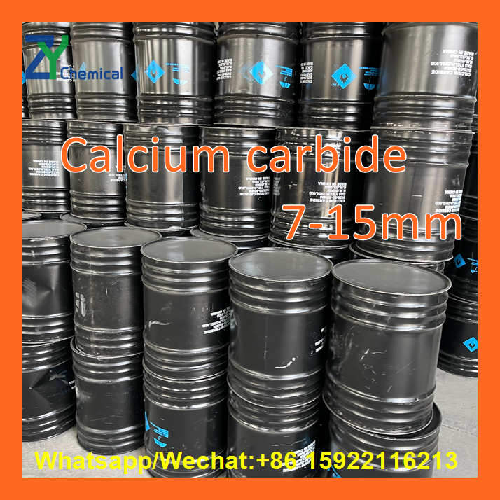 As a leading calcium carbide manufacturer, we provide precise sizes like 7-15mm sealed in durable steel drums to prevent moisture.