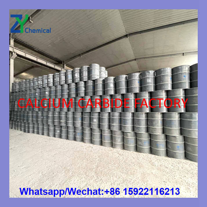 Reliable wholesale calcium carbide stone price and heavy stock in steel drums from ZY Chemical factory.