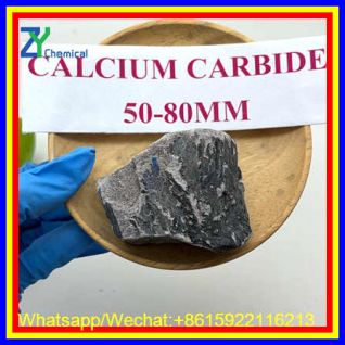 50-80mm calcium carbide 305L/KG gas yield 50kg/100kg drum for sale